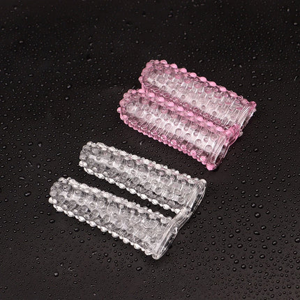 1Pc Silicone Adult Clit Stimulate Erotic Exotic Accessories Sex Women Lesbian Toy Finger Sleeve Vibrator Female Masturbator