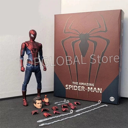 New CT Toys Spiderman Figure Mafex 185 Miles Morales 2099 Classic Costume Spider-Man Action Figure Anime Mafex185 Figurine Toys