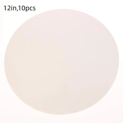 10 Pcs Cake Boards With White Golden Cake Rings, Cardboard With 6/8/10/12 Inch Cake Base, Suitable For Baking Cakes