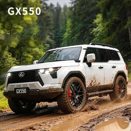 1:24 GX550 SUV Alloy Die Cast Toy Car Model Sound and Light Pull Back Children's Toy Collectibles Birthday gift