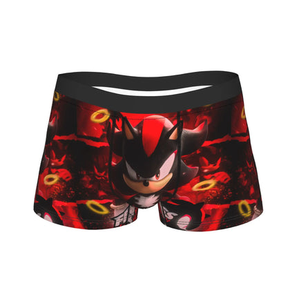 Shadowed Hedgehog Anime Cartoon Man Underwear  Boxer Briefs Shorts Panties Fashion Soft Underpants for Homme M-XXL