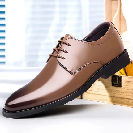 Soft Leather Casual Wedding Shoes for Men New Style Business Formal Breathable Autumn British Korean Version Pointed Toe Groom S