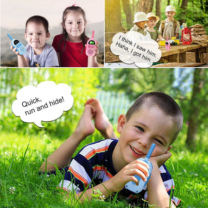 2 Pack Walkie Talkies for Kids Toys Rechargeable Battery Walkie Talky 22 Channels 2 Way Radio 3KM Long Range for Children Gifts