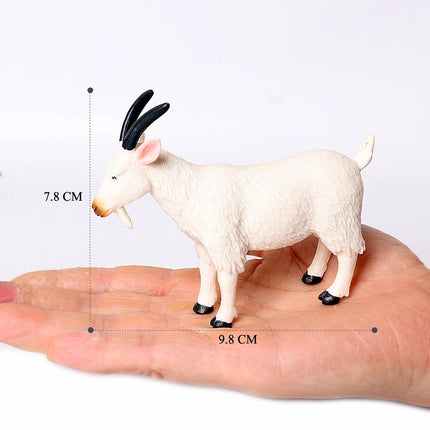 Realistic Farm Animal Shropshires Merino Sheep Goat Argali Antelope Gazella Waterbuck Model Figures Birthday Christmas Toys Gift