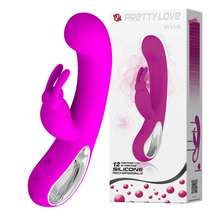 12 Speed G Spot Vibrator USB Rechargeable Powerful Dildo Rabbit Vibrator for Women Clitoris stimulation Massage Adult sex toys