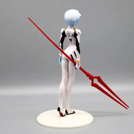 23cm Rei Ayanami  Action Figure with Spear of Longinus EVA Neon Genesis Evangelion Anime Collectible Model Toy Gift for Fans