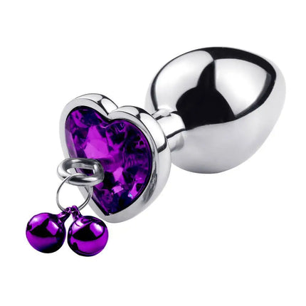 3 Size Metal Anal Plug Crystal and Bells Anus Dilator Sex Toys Bullet Stainless Steel Butt Plug Men Women Couples Adult Toys