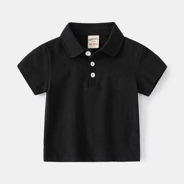 100Cotton Polo Shirt Kids Basic White Black Polos T Shirts Green Boy Girl Toddler 1 to 2 3 4 5 6 7 Years Summer Children Clothes