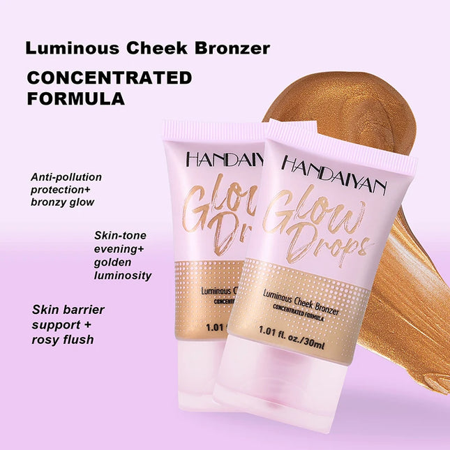 Tanning Liquid Foundation Cream Resistant Natural Wheat Bronzer Glow High Coverage Waterproof Face Base Vult Beauty Women Makeup