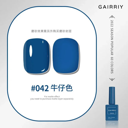 Gairriy 15ml Gel Nail Polish 60 Colors Glitter Soak Off UV LED Semi-Permanent Varnish Nail Art Salon Nail Polish Free Shipping