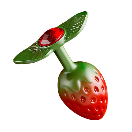 1pcs, Strawberry shaped metal anal plug, butt plug, dildos, adult women toys, adult men toys, adult pleasure, sexual wellness