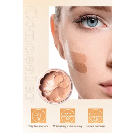 Long Lasting Full Cover Liquid Face Concealer Foundation Waterproof Makeup Base for Dark Circles & Acne Contour Cream Concealer