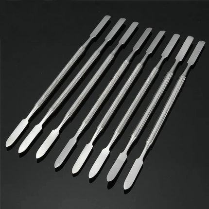 5/10Pcs Stainless Steel Mixing Spatula Tool Spatuler Rod Dental Nail Art Makeup Foundation Eyeshadow Mixing Stick Color Tools