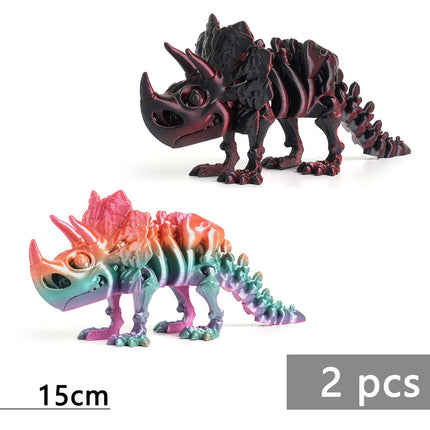3D Printing Pyramid Dragon Fidget Toys Cone Passthrough Sculpture Spiral Antistress Animal Model Stress Relief Decompression Toy