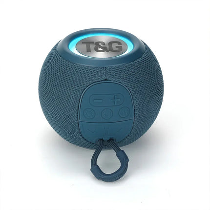 TG337 Bluetooth Speaker Portable TWS Wireless Mini Bass Boombox LED Loudspeaker Outdoor Music Player Support BT AUX FM TF