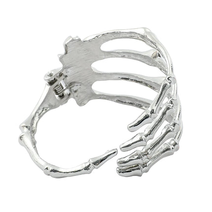 Punk Hip Hop Skeleton Paw Bangle Creativity Personality Jewelry for Horror Cosplay Props Accessories Mischief Gifts for Friends
