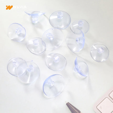 30/50/100pcs Clear Sucker Powerful Vacuum with Holes Suction Cups Wall Kitchen Bathroom Wedding Car Glass Decorate Hooks 25-40mm