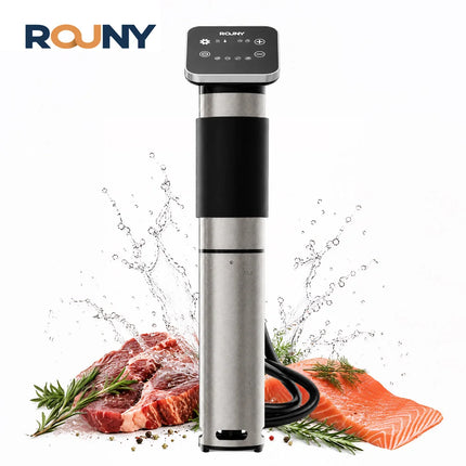 ROUNY 1300W Sous Vide Cooker IPX7 Waterproof Vacuum Slow Cooker LED Touch Immersion Circulator Accurate Cooking Machine