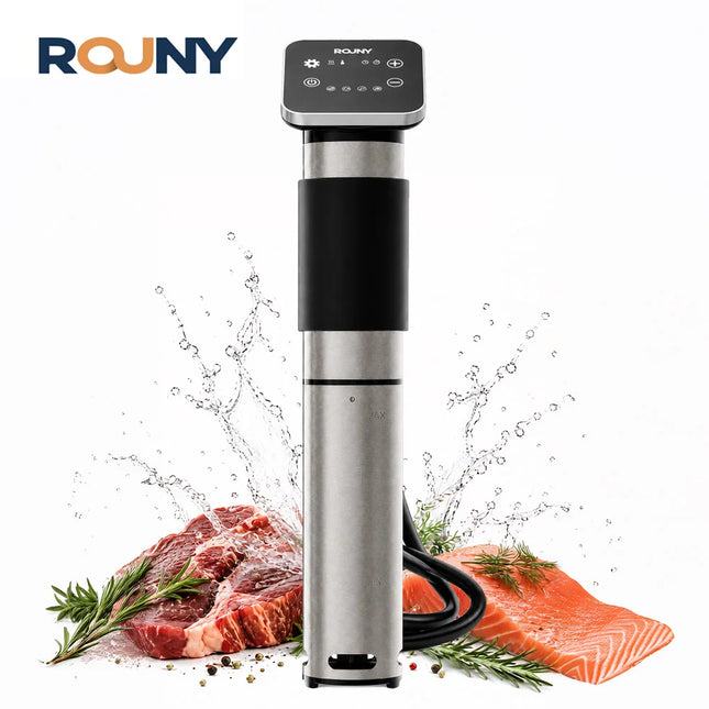 ROUNY 1300W Sous Vide Cooker IPX7 Waterproof Vacuum Slow Cooker LED Touch Immersion Circulator Accurate Cooking Machine