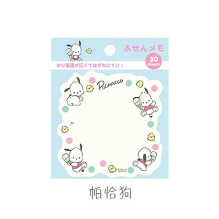 Kitty Keroppi Melody Kuromi Memo Pad Sanrio Pochacco Sticky Notes Stationery Label Notepad Planner Sticker Post School Supplies