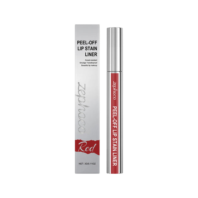 Peel off Lip Stain Reveal Peel-Off Lip Gloss Red/Brown/Pink Lipstick Waterproof and Sweatproof Easy to Remove Natural Lip Tint