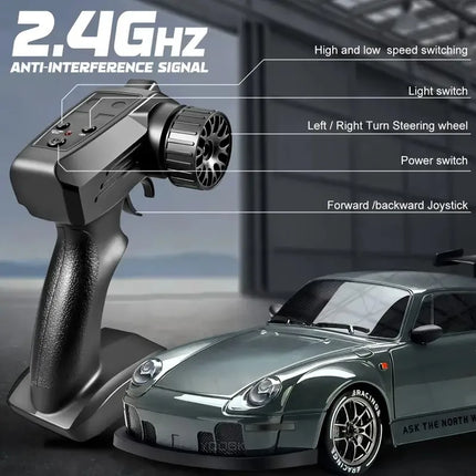 1: 24 Speed Four-wheel Drive RC Drift Remote Control Car 2.4G Remote Control Racing Car Children Electric Toy Christmas Gift