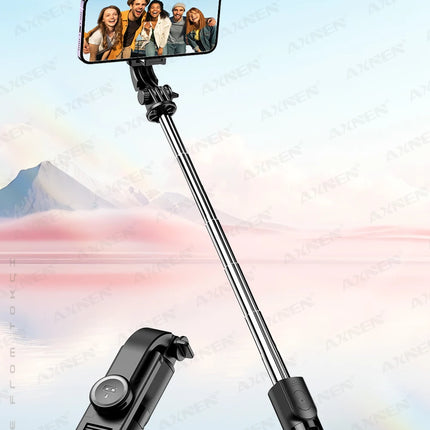 L21 Phone Selfie stick Tripod with Wireless Bluetooth LED Fill Light with Remote Shutter for Android IOS Cellphone