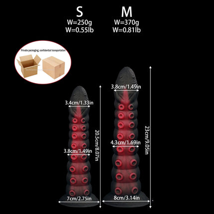 New Tentacle Anal Plug Mixed Color Alien Dildo Soft Huge Butt Plug Suction Cup Anal Toys Vaginal Anal Dilator Sex Toys Women Men