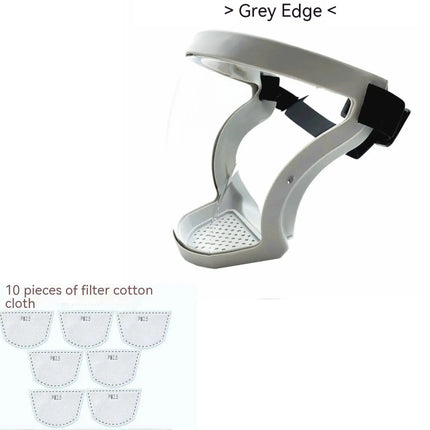 Transparent Facial Protector Super Protective Face Shield for Work Weed Whacking Anti-Fog Full Face Mask for Kitchen Oil Proof