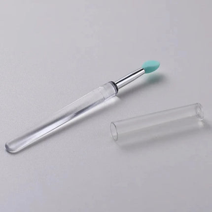1/3/10pcs Portable Silicone Lip Brush with Cover Soft Multifunction Lip Balm Applicator Lipstick Lipgloss Makeup Brush Reusable