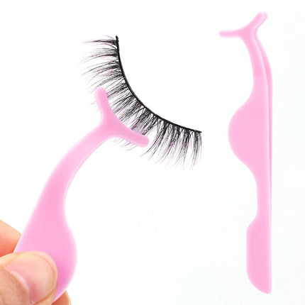1/30pcs False Eyelashes Tweezer Auxiliary Curler Eye Lash Applicator Makeup Tools Professional Plastic Lashes Forceps Clip