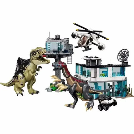 Spinosaurus and Fengshen Pterodactyl Aerial Mission Creative Series Model  Boys' Educational Dinosaur Puzzle Toy Gift Decoration
