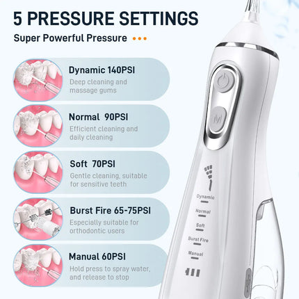Household electric arterial irrigation device, convenient dental beauty device, water flosser, dental calculus irrigator, oral c