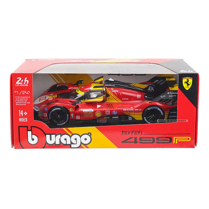 Bburago 1:24  2024 Ferrari 499P LMH FORMULA RACING 250GTO FXXK 458 Alloy Luxury Vehicle Diecast Cars Model Toy Collection Gift