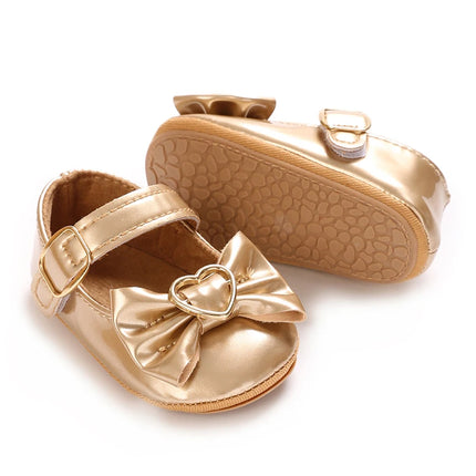 Spring and Autumn Baby Golden Princess Shoes Children's Soft soled Single Shoes Baby Girl Casual Shoes Baby Leather Shoes