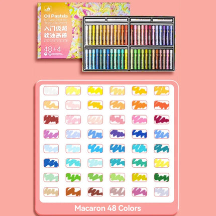 Beginners Soft Oil Pastel for Drawing Coloring Blending Pigment Crayons Chalk 16/24/36/48 Colors Painting School Art Supplies
