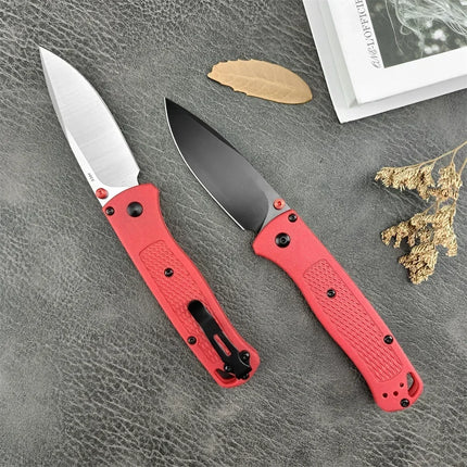 535 Bugout High Quality Folding Pocket Knife 440C Steel Blade Nylon Fiber Handle Outdoor Knife Camping Portable Tool