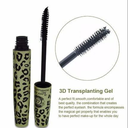 1 Set / 2 Pcs High Quality Love Alpha 3D Fiber Lashes Mascara Rimel Makeup Set Maquiagem Wild Leopard Waterproof Double Mascara