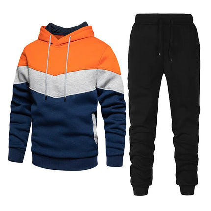 Men's and women's spring fleece sportswear men's and women's casual hoodies couple suit jogging fashion pullover black S-3XL