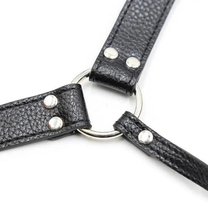 Amour NookBDSM Bondage,Sex Toys For Men Strap-on Butt Plug And Dildo Harness. Strapon Leather Chastity Panties