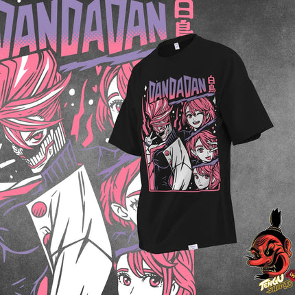 Anime DanDaDan Evil Eye Print T-shirt Women Men Oversized Y2k Manga Cartoon Short Sleeve T-shirts Street Cotton Casual T-shirt