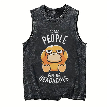 2026 Hot Pokemon Oversized Vintage Washed Vest Anime Men's Tank Top Man Sleeveless Shirt Summer Y2k Clothes T Shirts Gym Clothes