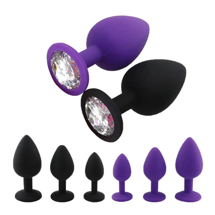 Beginner Friendly Silicone Anal Trainer Butt Plug Set S M L Non-Vibrating Prostate Stimulator for Men Women Gay Couples Toys