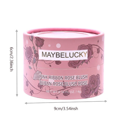 Rare Beauty 3D Petal Rose Blush Shimmer Makeup Highlighter with Real Rose Flower Gift Rubor Forma Rosa long lasting For Women