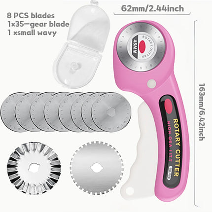 Rotary Cutter 45mm Card Paper Sewing Quilting Roller Fabric Cutting Tailor Scissors Tool Dress Clothes Making DIY Tool