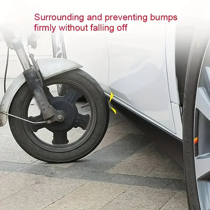 1PC 1/2m Self-Adhesive Car Door Edge Bumper Strip Scratch Resistant Protective Film Carbon Car Door Edge Wrapping Sticker