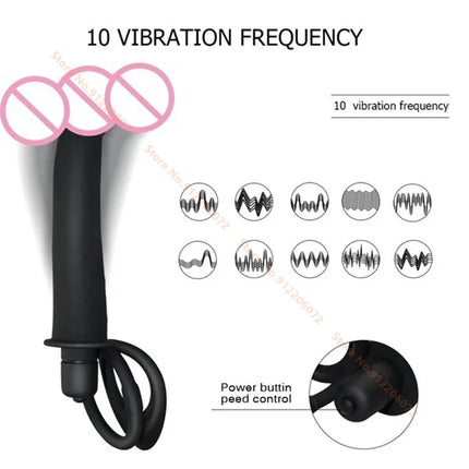 Sex Shop Double Penetration Anal Plug Dildo Big Butt Plug Vibrator For Men Strap On Penis Vagina Plug Adult Sex Toys For Couples