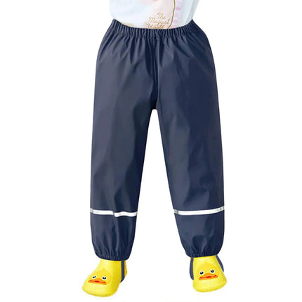 Kids Raincoat Rain Pants Waterproof Cartoon Children's Kids Rain Dungarees Mud Trousers Waterproof Breathable for Girls Boys