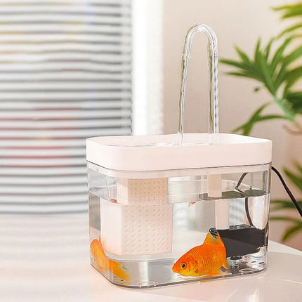 Transparent Cat Drinking Fountain, Automatic Circulating Live Water Basin, Dog Smart Water Fountain, Pet Supplies
