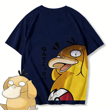 Pokemon Psyduck Anime T Shirt Men Women Casual Cotton Short Sleeve Tee Summer Y2k Streetwear Graphic Print 2026 New Cartoon Top